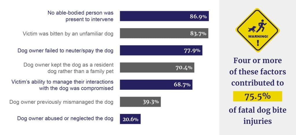 Factors contributing to dog bites