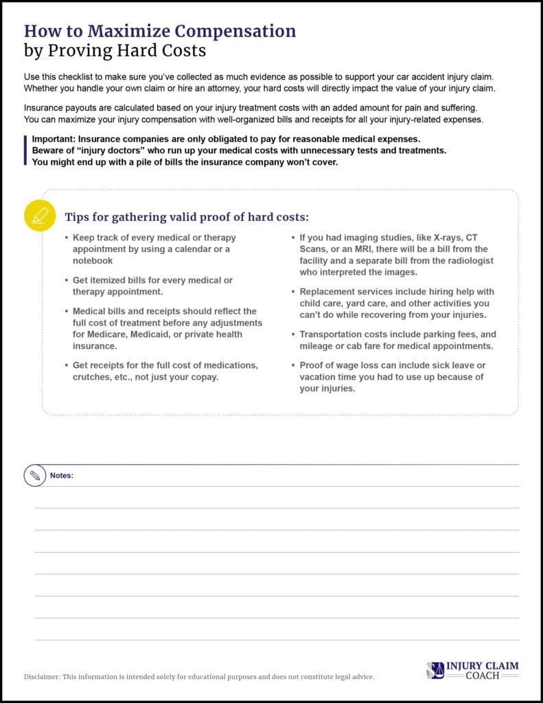 Checklist for slip and fall damages part 2