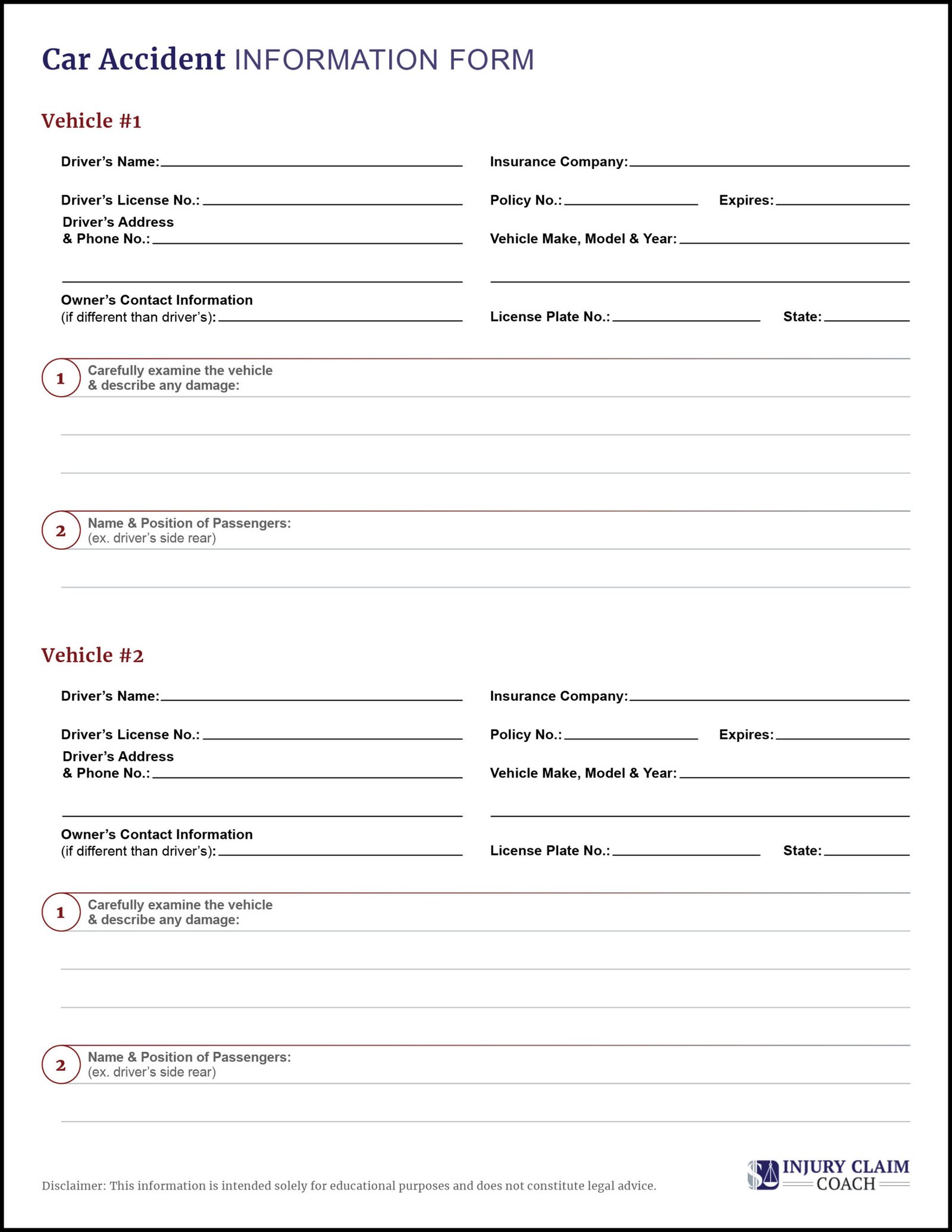 Car Accident Information Form2