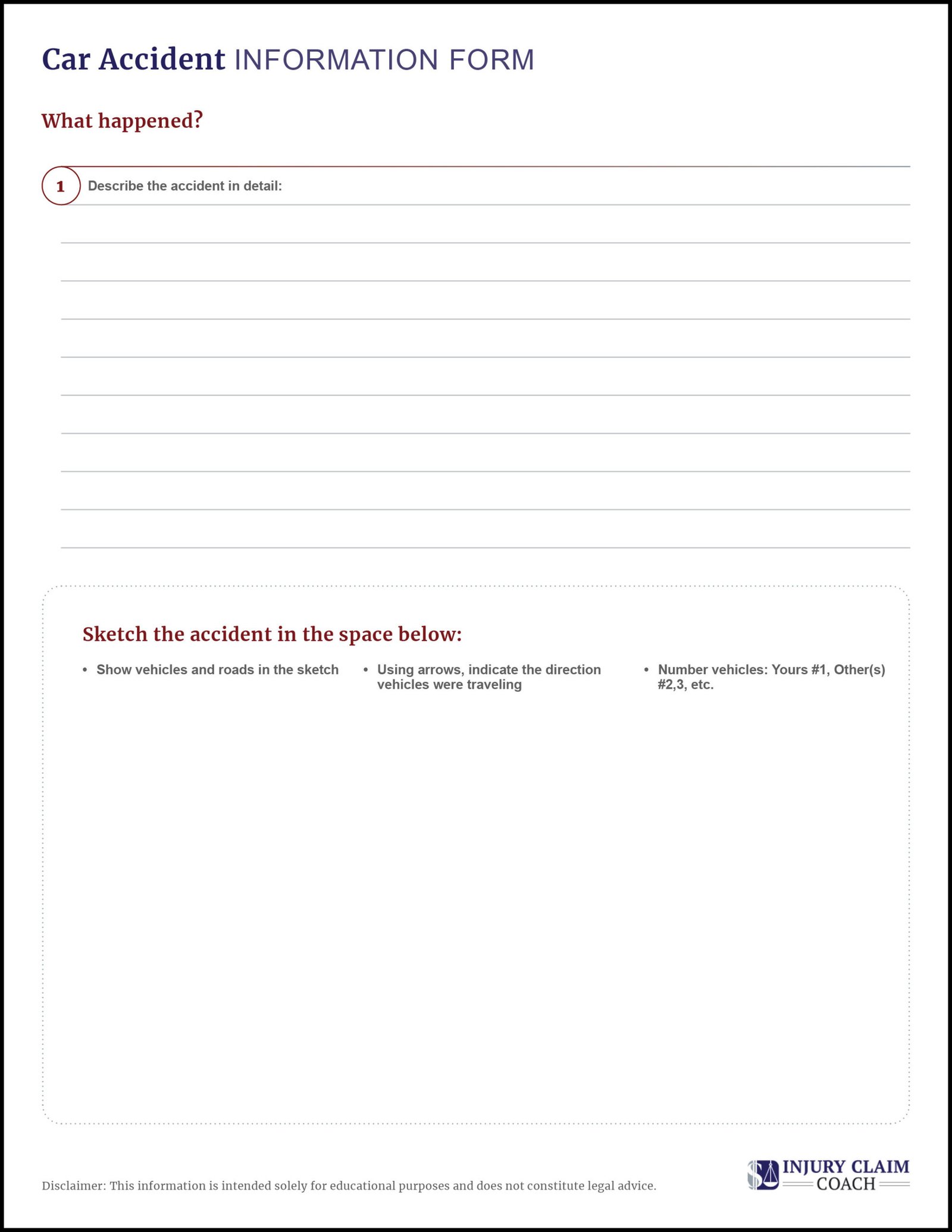 Car Accident Information Form3