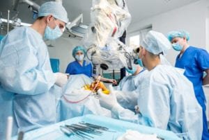 surgeons operating