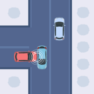 Side impact collision diagram