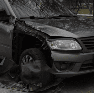 Car Accident Front-End Damage