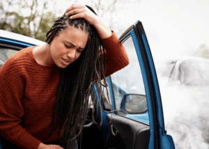 Head Hit Windshield in Car Accident 