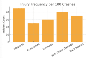 Injury Frequency per 100 crashes