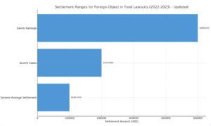 Settlement Ranges For Foreign Object In Food Lawsuits (2022-2023)